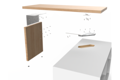 Hynge Swivel Top draaibeslag met breedte 360 - 460mm